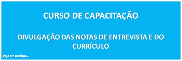 Notas de Entrevista e do Currículo