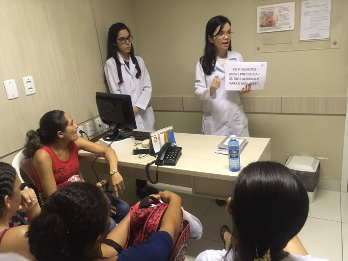 Palestra sobre Hábitos Alimentares Para Crianças do NUTEP.