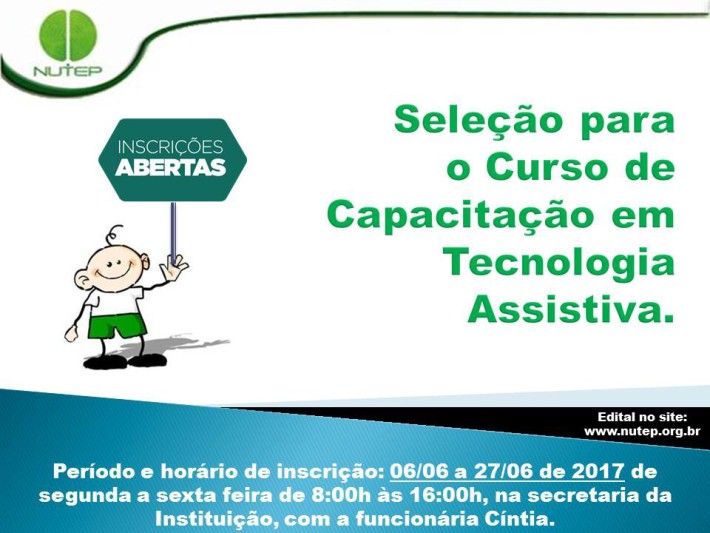 Curso de Capacitação em Tecnologia Assitiva
